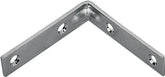 Prosource CB-Z015-013L Corner Brace, 1-1/2 in L, 1-1/2 in W, 1/2 in H, Steel, Zinc-Plated, 1.8 mm Thick Material